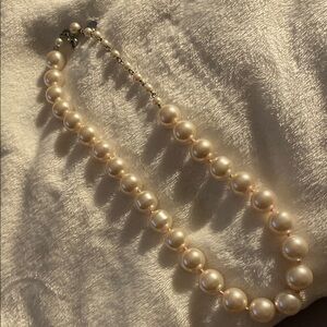 Aldo Cream Pearl Necklace Classic Elegance